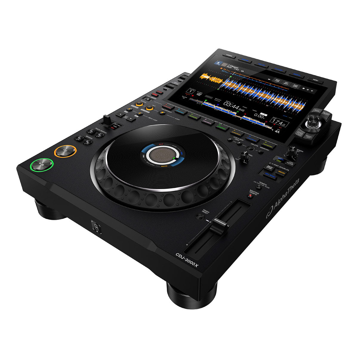 AlphaTheta CDJ-3000X Professional Multi Player angle