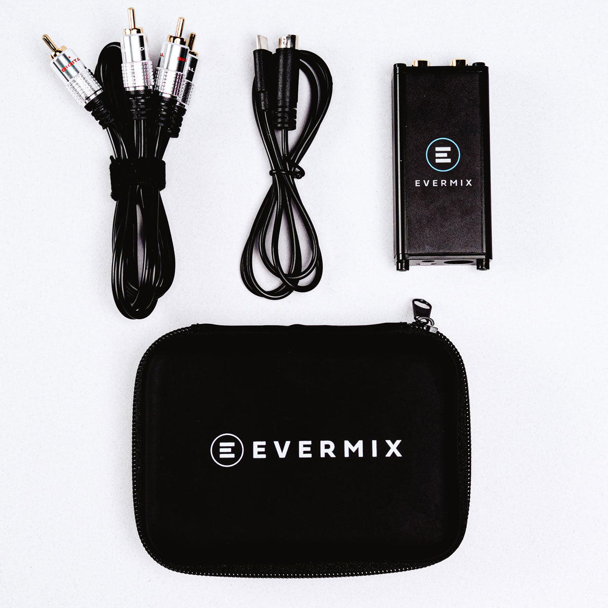 EvermixBox5 Pro Audio Interface for Recording and Streaming with accessories