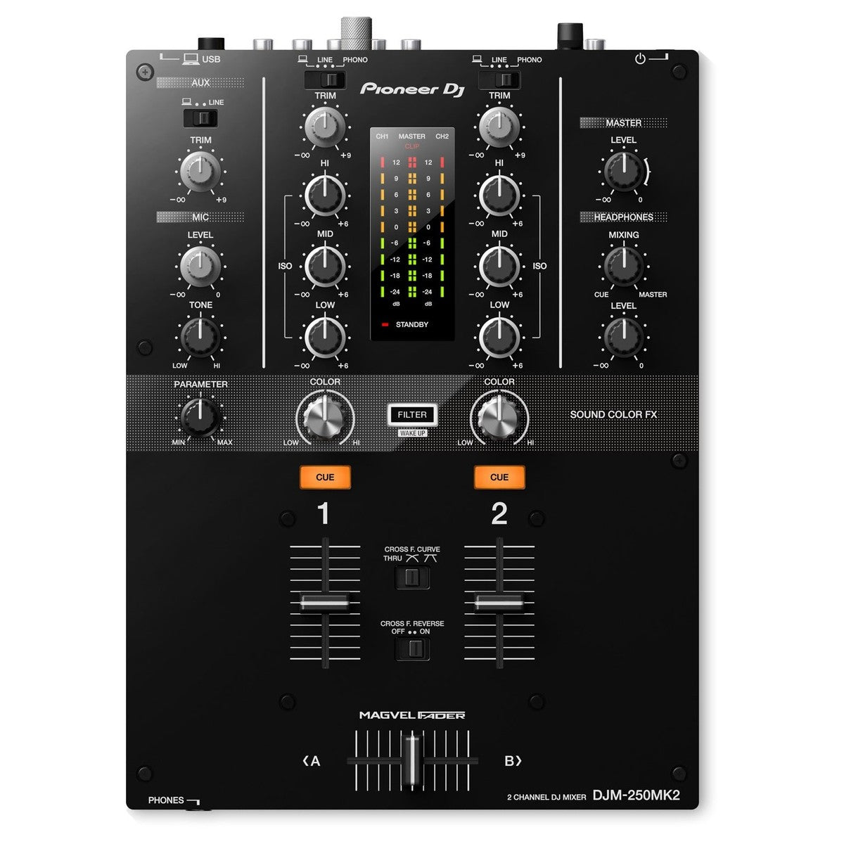 Pioneer DJ DJM-250MK2 2-Channel DJ Mixer