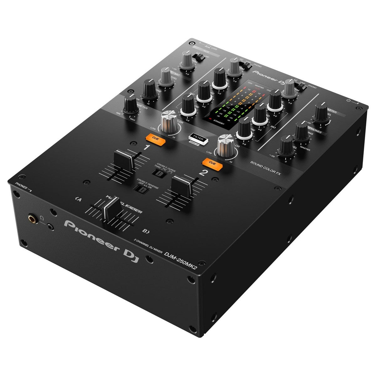 Pioneer DJ DJM-250MK2 2-Channel DJ Mixer angle
