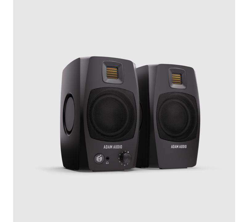 Adam audio d3v active desktop monitoring speaker system - black