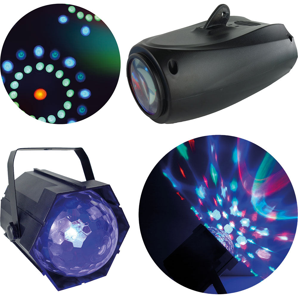 FX Lab 4-Way DJ Light & Stand Set