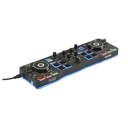 Hercules DJ Control Starlight Portable USB DJ Controller Angle