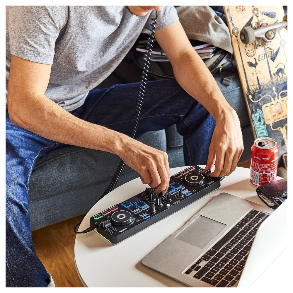 Hercules DJ Control Starlight Portable USB DJ Controller Lifestyle 2