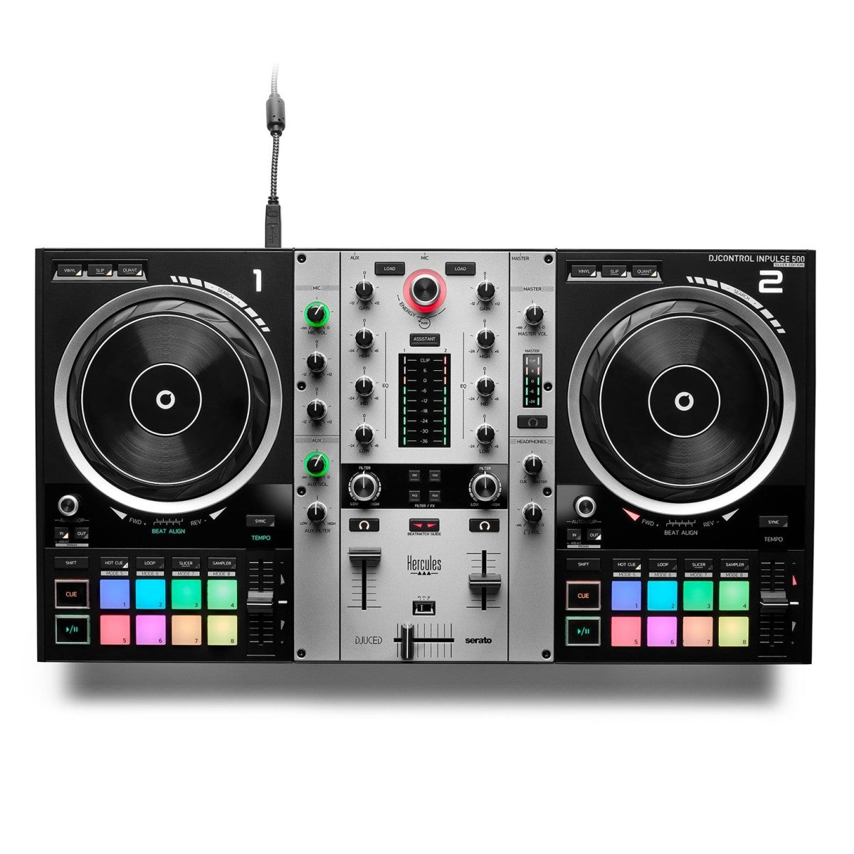 Hercules DJ Control Inpulse 500 - Silver Edition controller without case