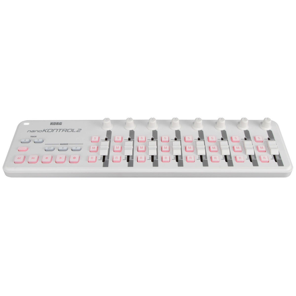 Korg NanoKontrol2 Slimline MIDI Controller White Front
