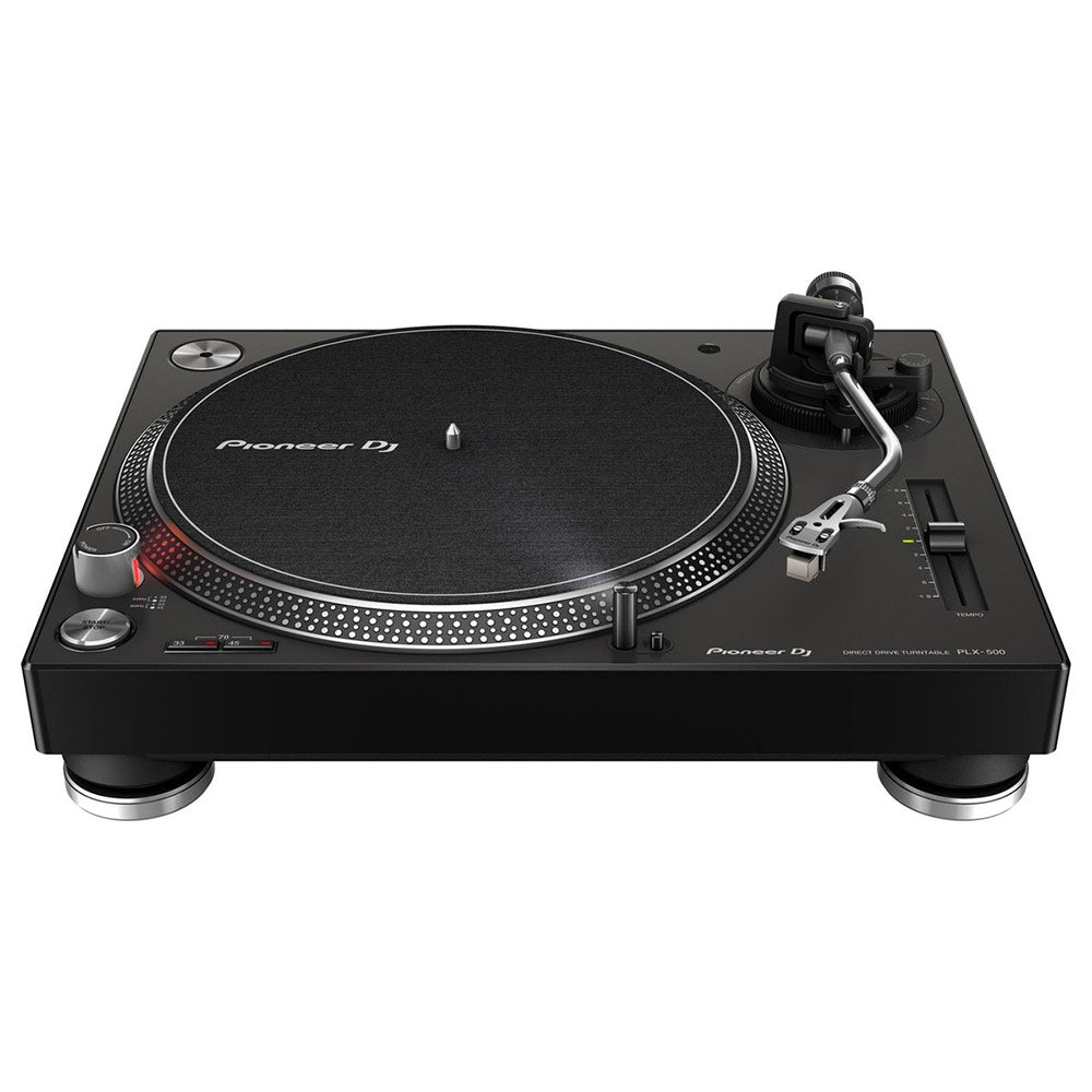 Pioneer DJ PLX-500 Direct Drive Turntable (Black) top front image