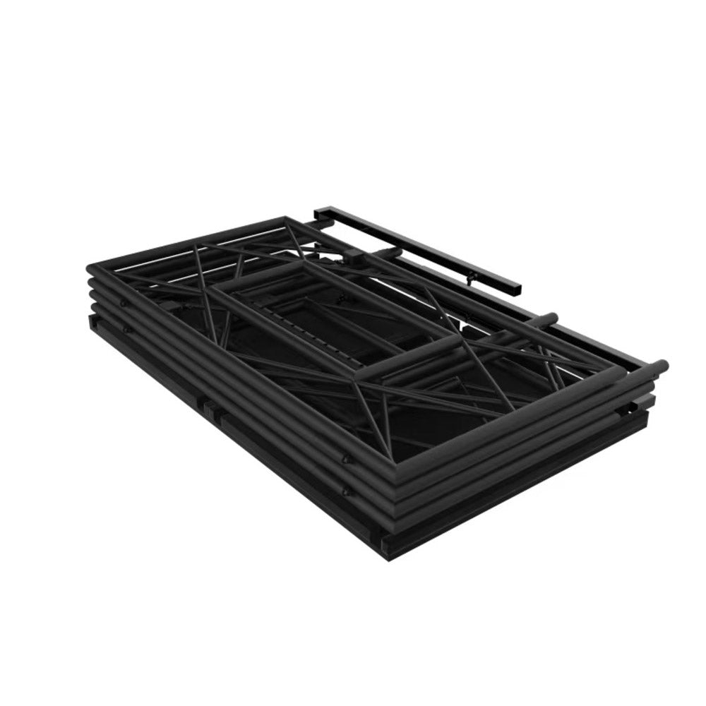 Ultimax TrussBooth-BK Professional DJ Booth (Black Edition) folded