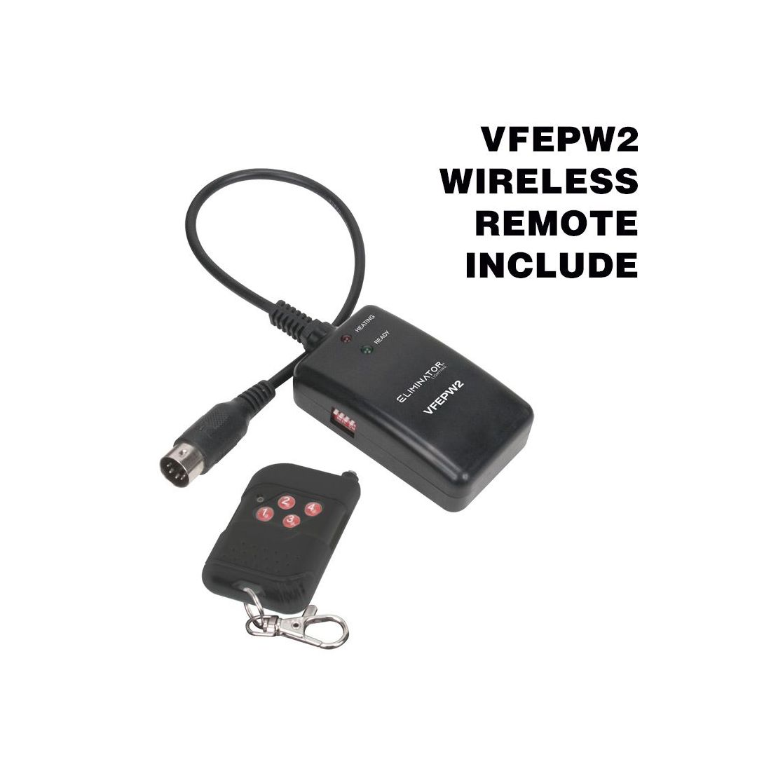 Eliminator Lighting VF1300 EP Mobile Fog Machine VFEPW2 remote