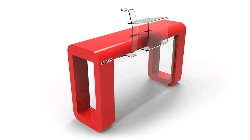 Zomo Acrylic Deck Stand Laptop Tray In Use