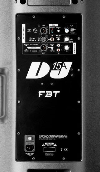 FBT Audio DJ15A Rear