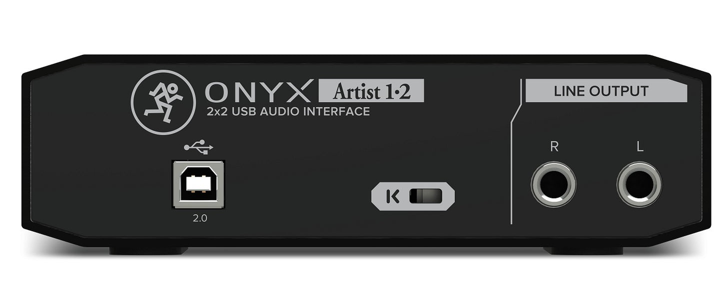 Mackie Onyx Artist 1.2 USB Audio Interface Rear