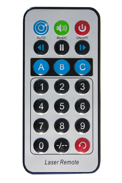 Ibiza Light LZR300-B Remote Control