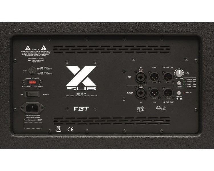 FBT X-Lite 15SA Rear