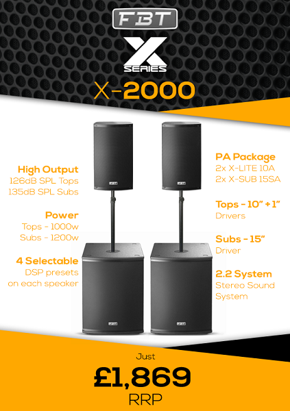 FBT Audio X-2000 Spec Sheet