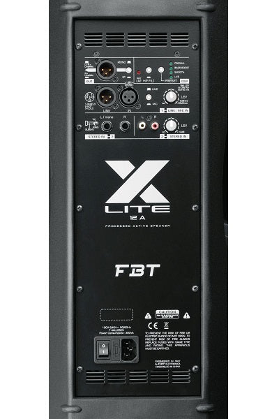 FBT Audio X-Lite 12A RearFBT Audio X-Lite 12A FBT Audio X-Lite 12A 