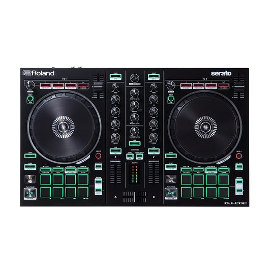 Roland DJ-202 Serato DJ Controller Top View
