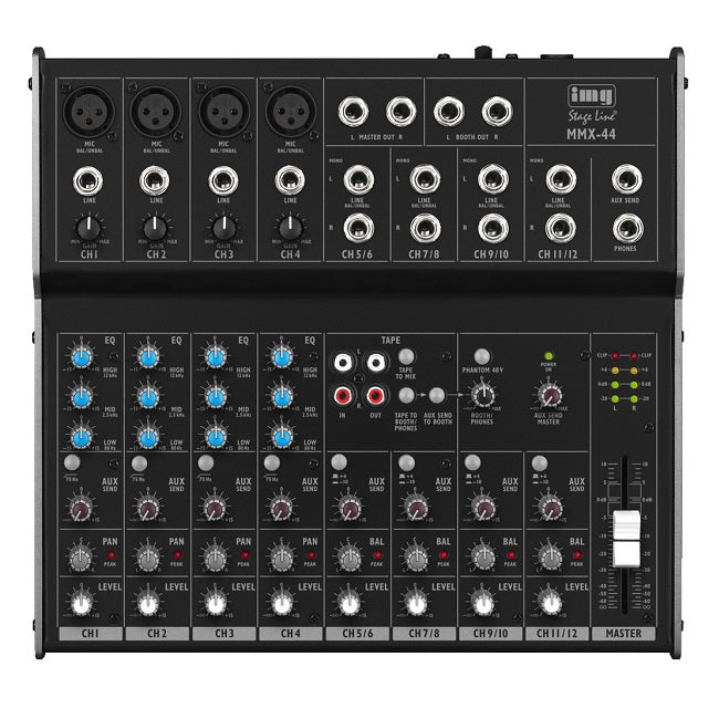 IMG Stageline MMX-44 8-Channel Audio Mixer