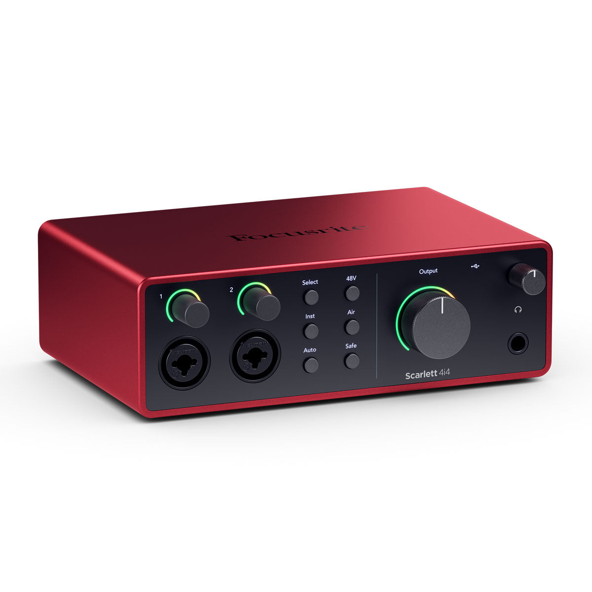 Focusrite Scarlett 4i4 4th Gen Audio Interface Angle