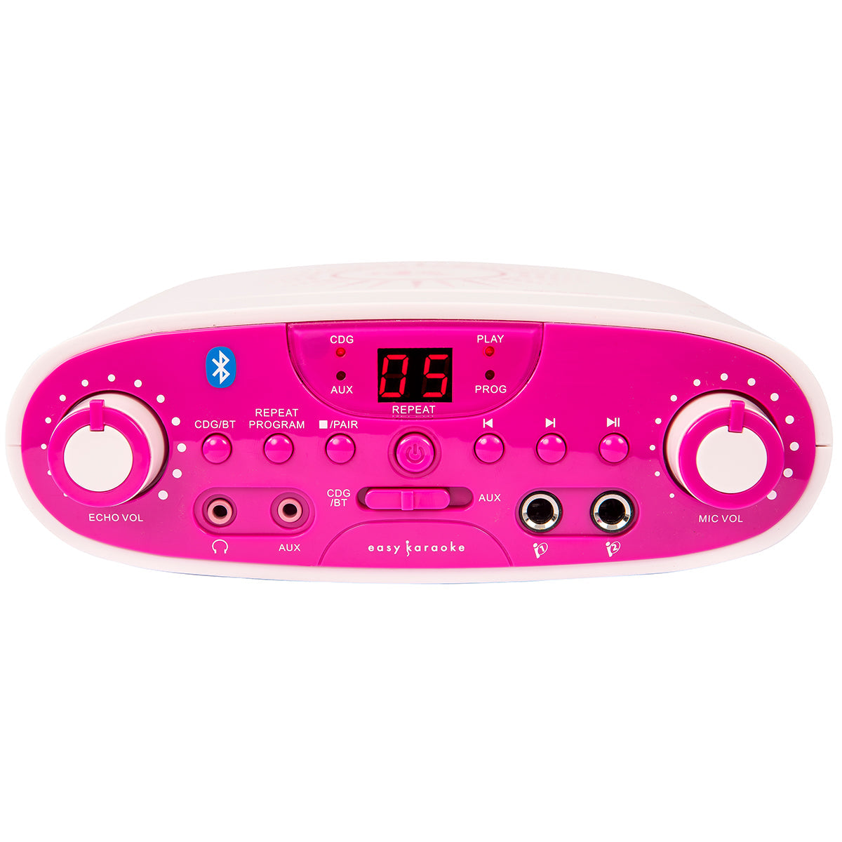 Easy Karaoke 'Girls Night In' Bluetooth® Party Machine + 1 Microphone & CD