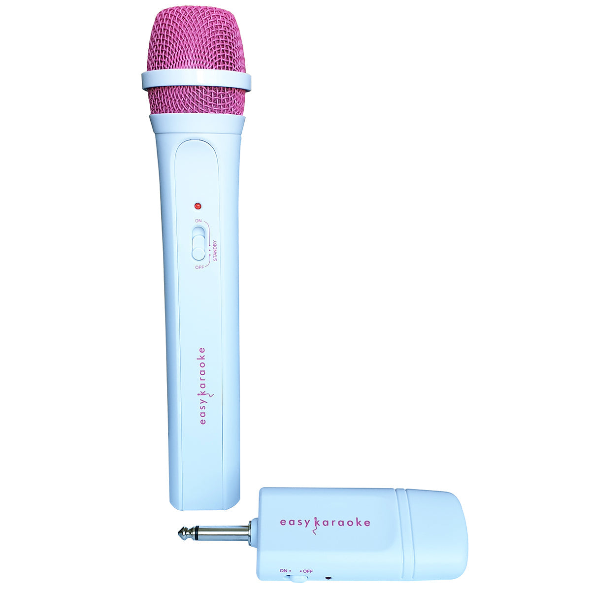 Easy karaoke wireless microphone ~ pink/white