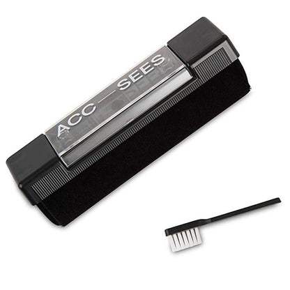 Acc-Sees Velvet Antistatic Vinyl Record Cleaning Brush Close-up