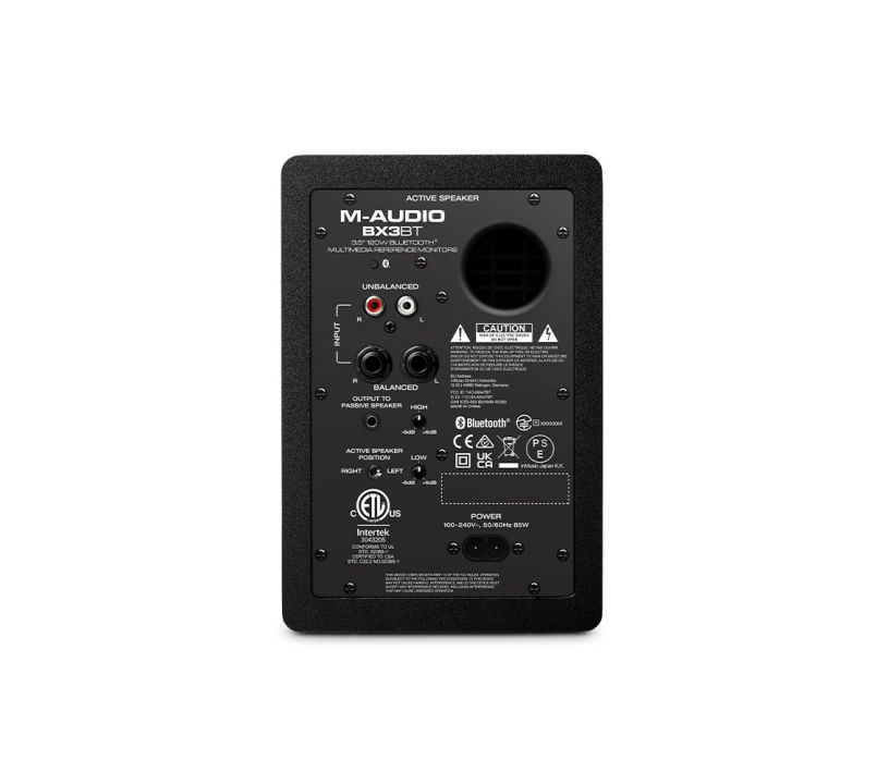 M-Audio BX3BT Bluetooth Reference Monitor Rear