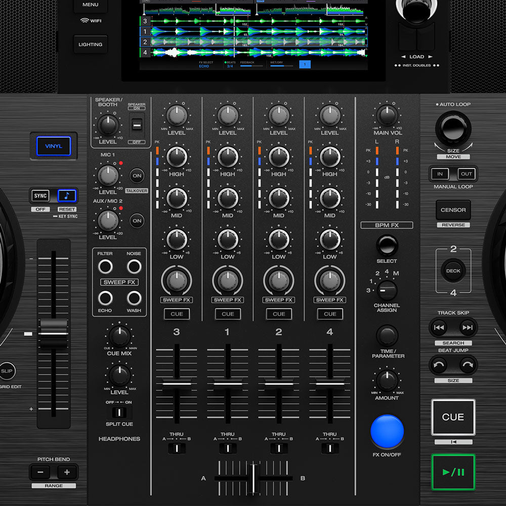 Denon DJ SC LIVE 4 Top Media Mixer Zoomed