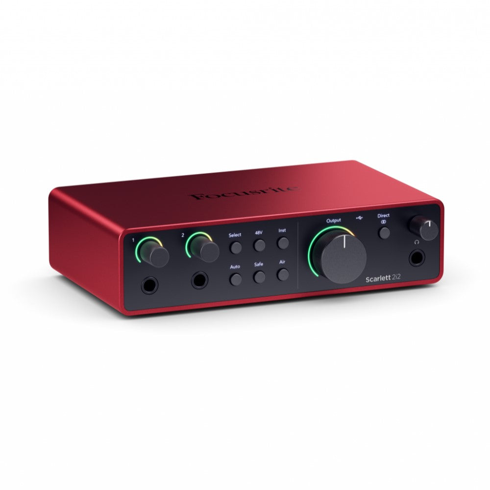 Focusrite Scarlett 2i2 4th Gen Angled Left