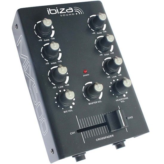 Ibiza Sound Mix500 2-Channel DJ Mixer