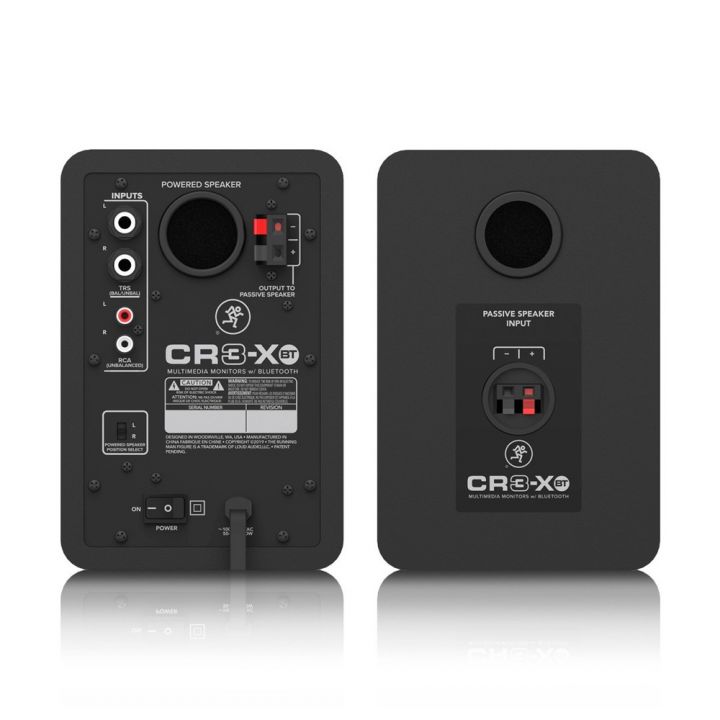 Mackie CR3-XBT Bluetooth Studio Monitors Rear