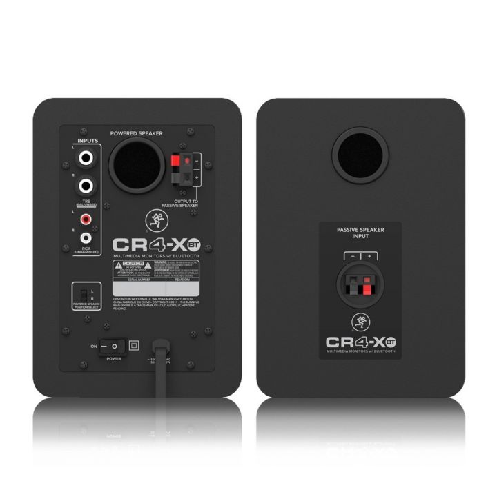 Mackie CR4-XBT Bluetooth Studio Monitors Rear