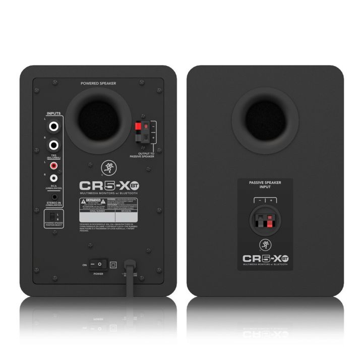 Mackie CR5-XBT Bluetooth Studio Monitors Rear