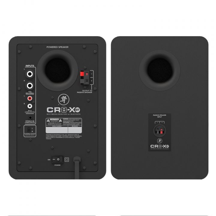 Mackie CR8-XBT Active Multimedia Monitor Speakers Rear