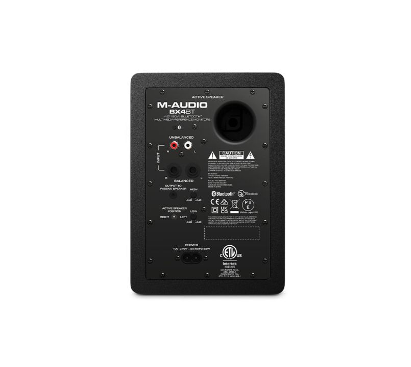 M-Audio BX4BT Bluetooth Reference Monitor Rear
