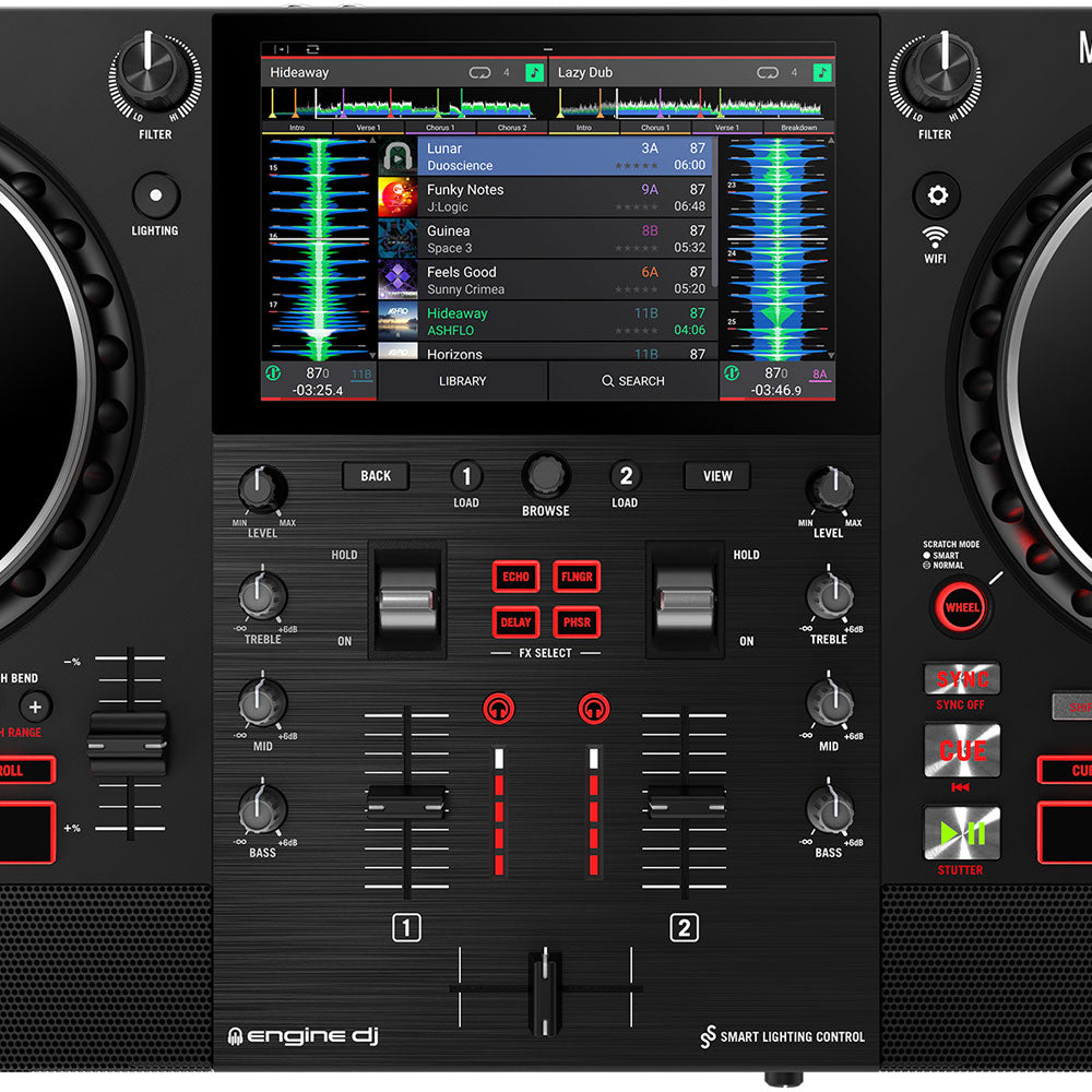 Numark Mixstream Pro + DJ Controller Top Closeup Mixer