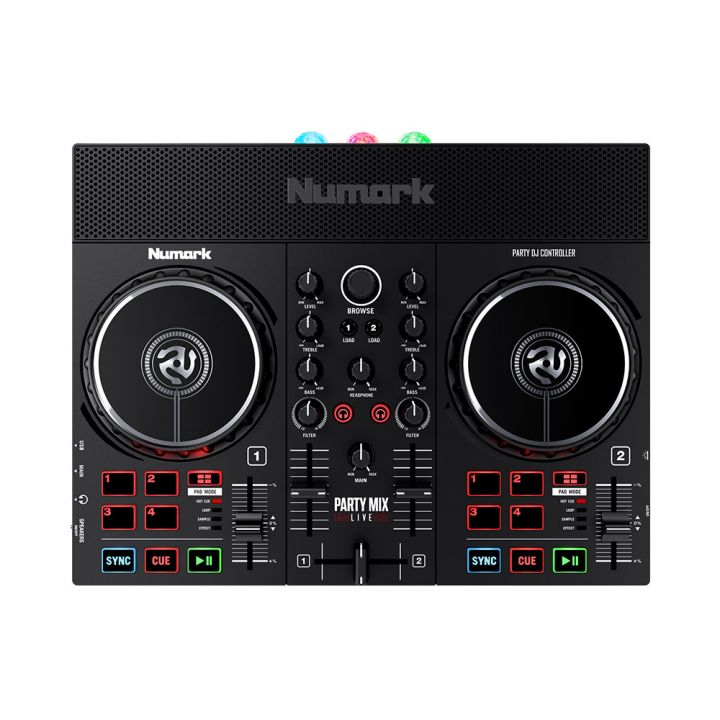 Numark Party Mix DJコントローラー ライト点灯確認済 Numark Party Mix Live DJ Controller with Built-in Light Show and Speak