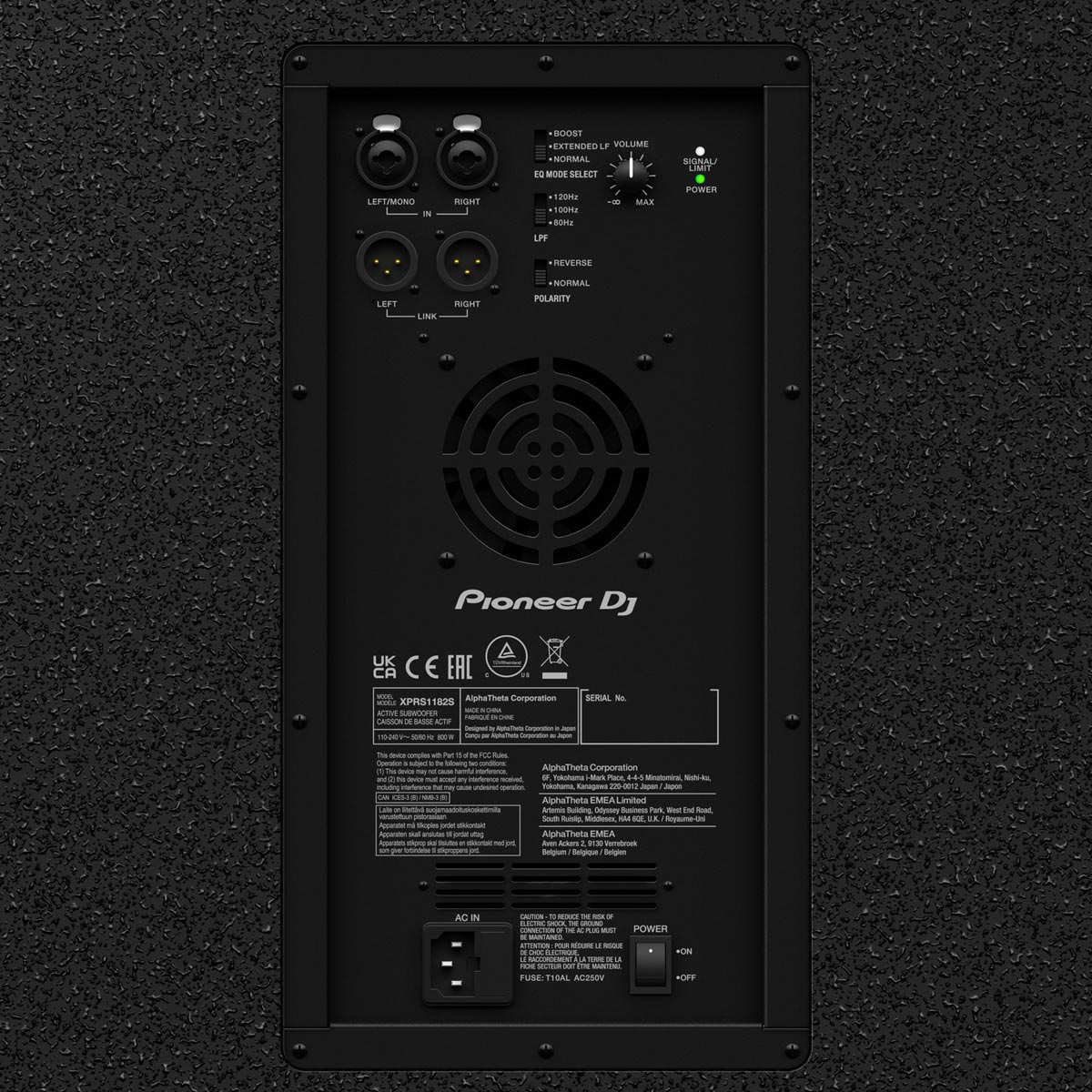 Pioneer DJ XPRS1182S Rear Close-up