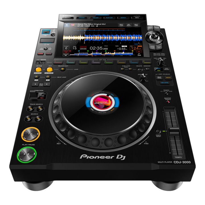 Pioneer DJ CDJ-3000 Pro DJ Multi Player Front Angle