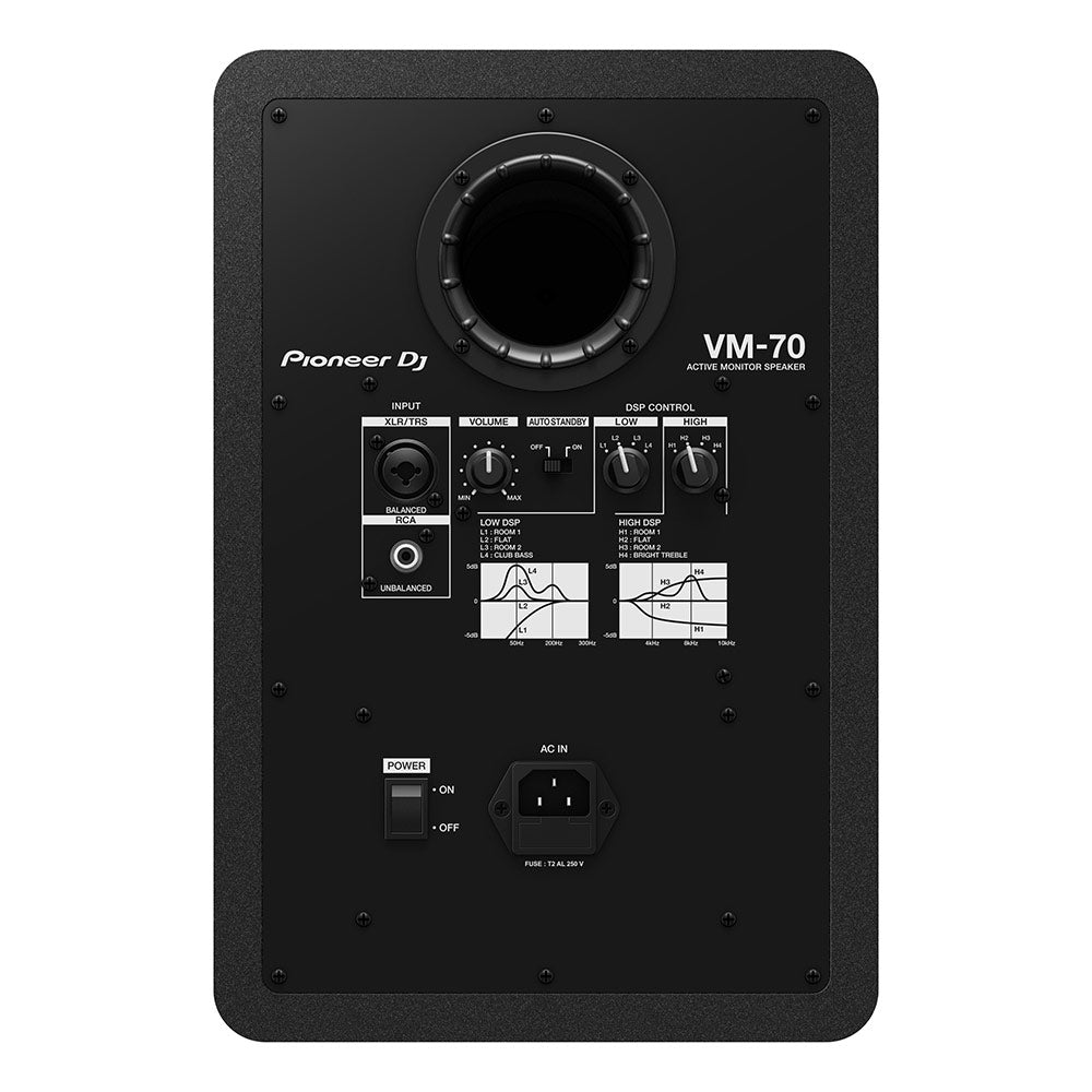 Pioneer VM-70 6.5-Inch Active DJ Monitor Rear