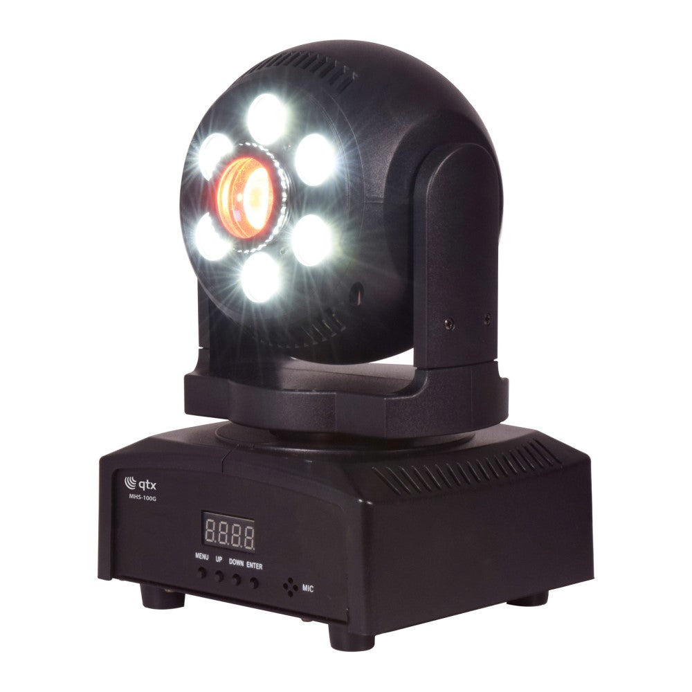 QTX  MHS-100G Spot-Wash LED Moving Head Activated