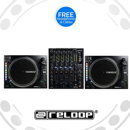 Reloop RP-8000Mk2 Turntable and RMX-60 Mixer DJ Equipment Package