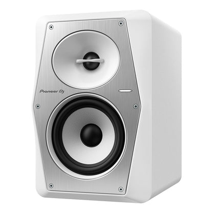 Pioneer VM-50 White 5-Inch Active DJ Monitor Angle