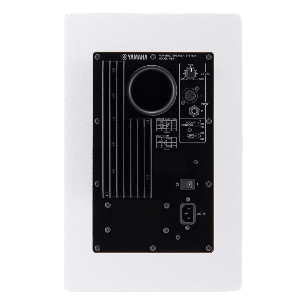 Yamaha HS8I White Rear