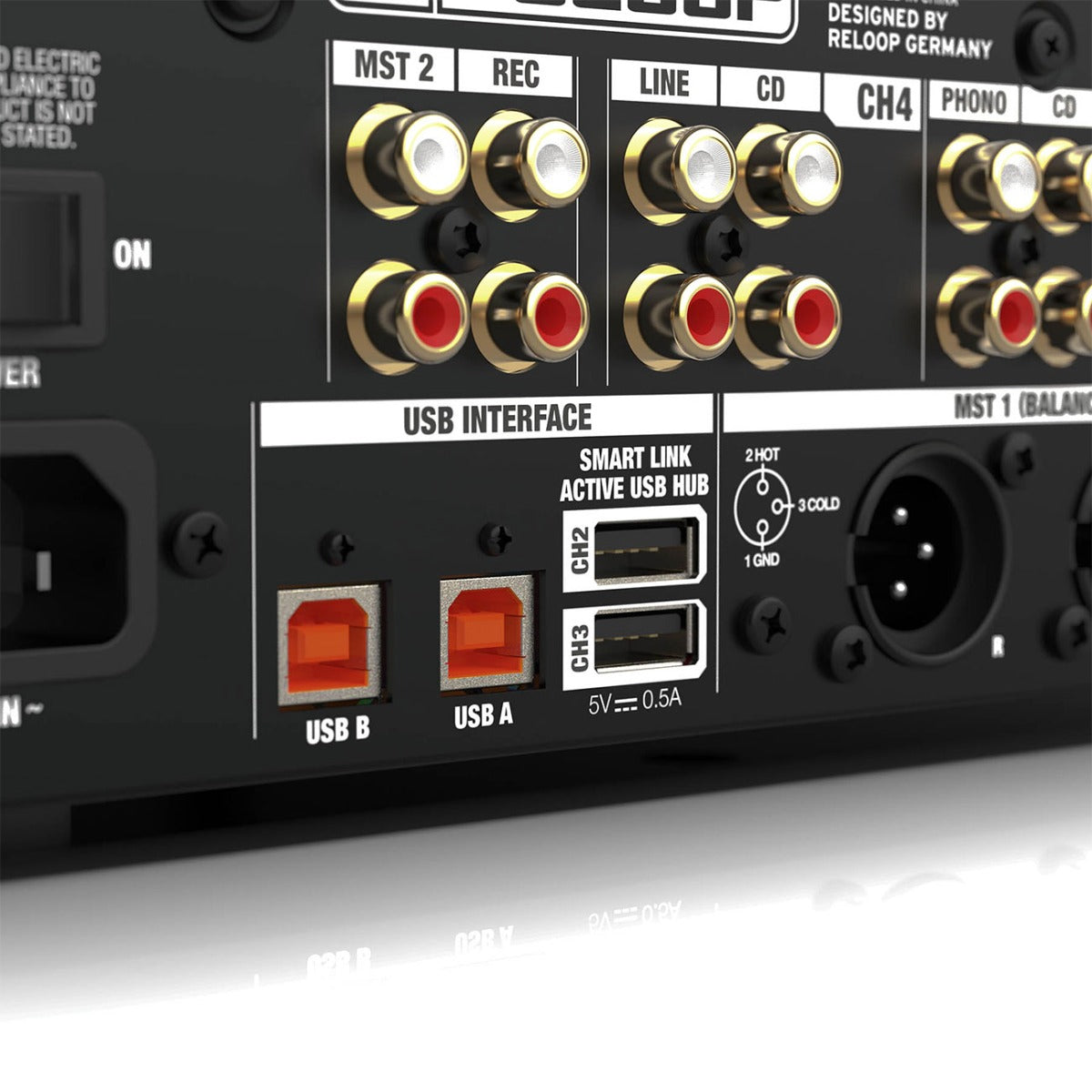 Reloop RMX-95 Digital Club Mixer With 24-Bit Dual Interface USB Interface
