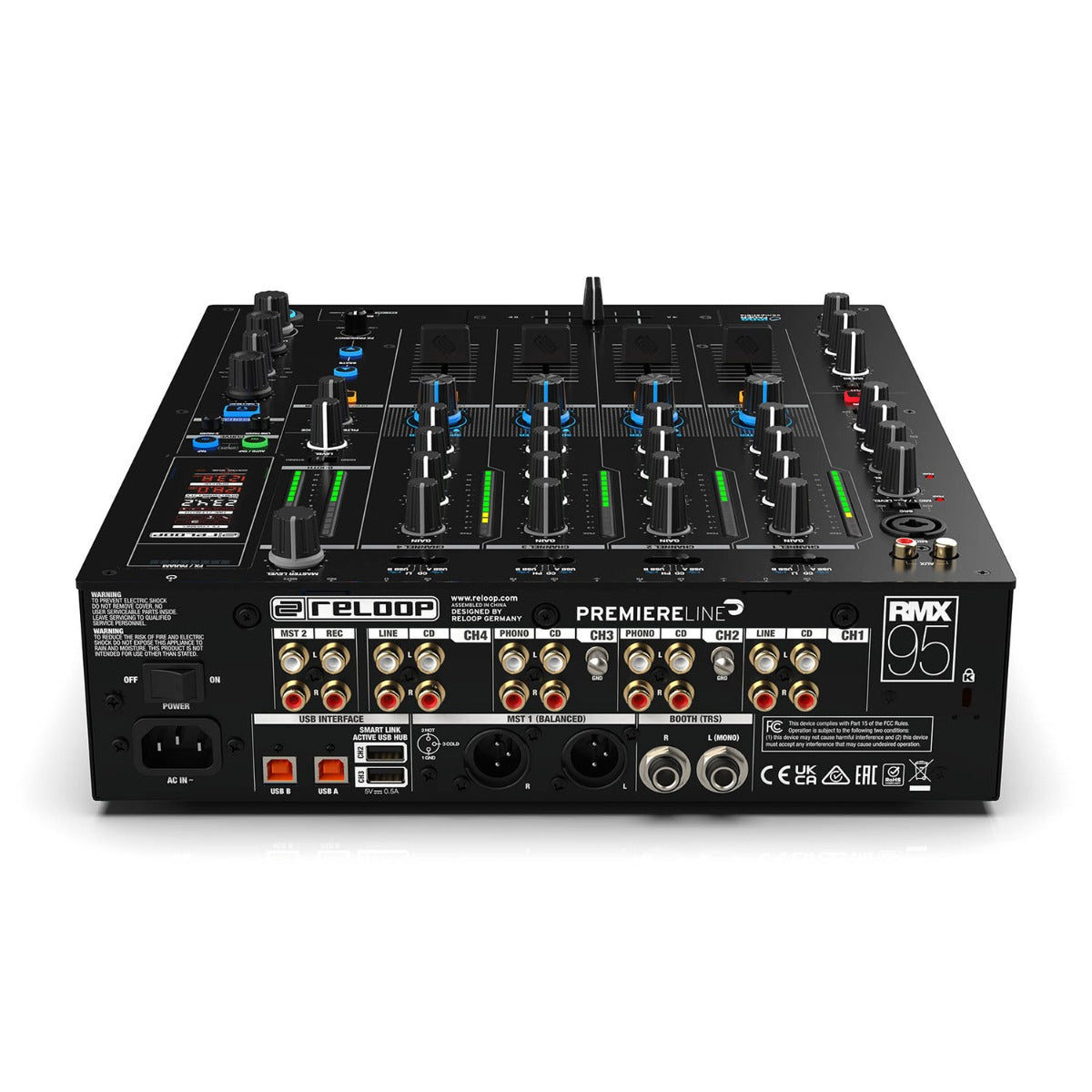 Reloop RMX-95 Digital Club Mixer With 24-Bit Dual Interface rear image