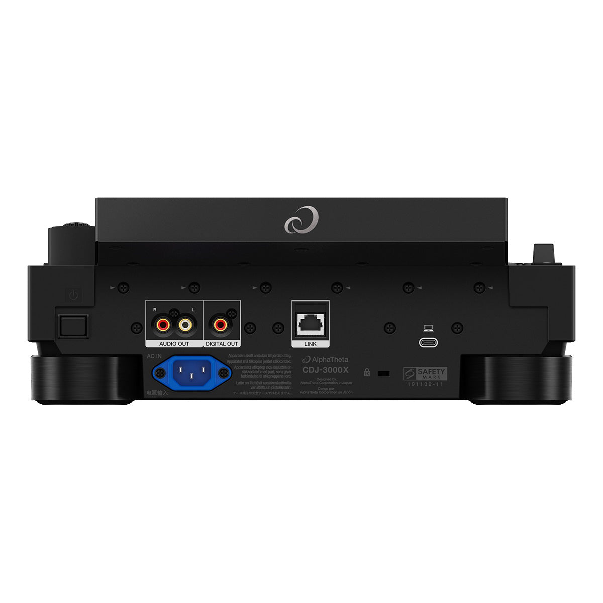 AlphaTheta CDJ-3000X Professional Multi Player rear