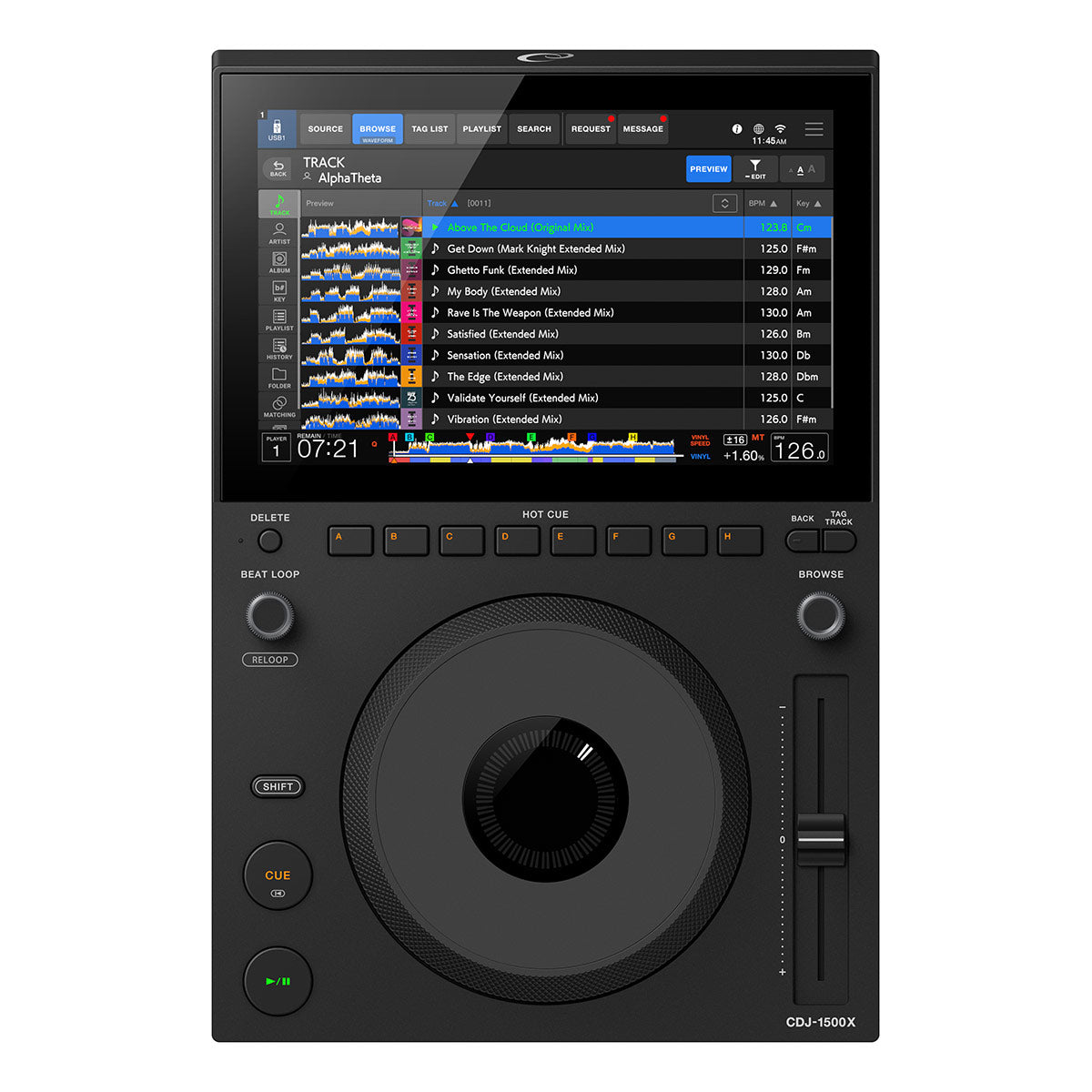 AlphaTheta CDJ-1500X DJ Multi Player - Top Image