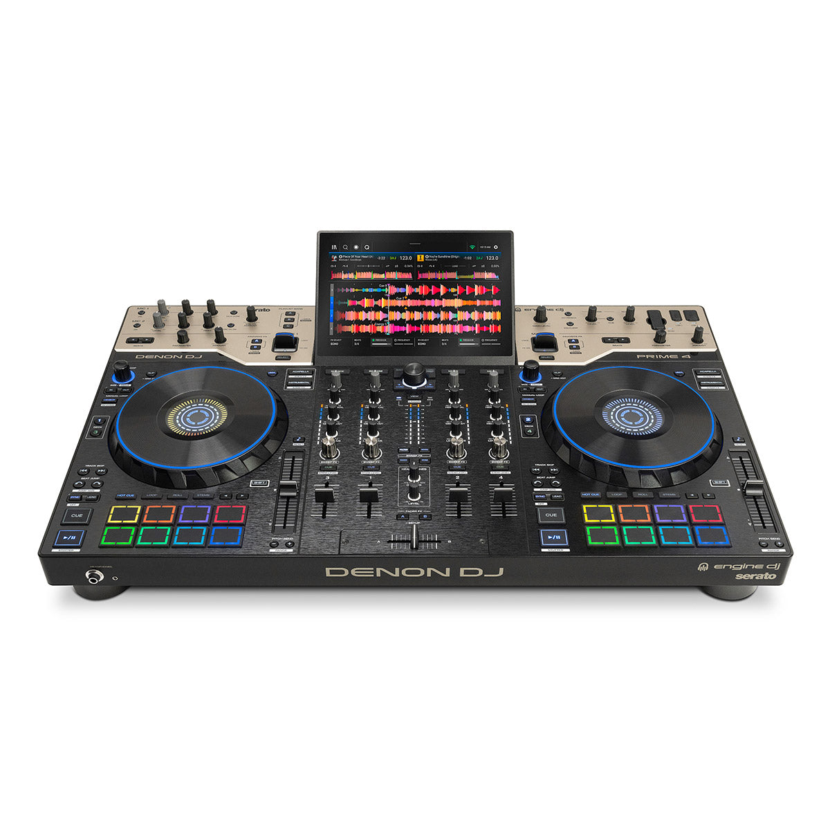 Denon DJ PRIME 4 G2 4-channel Standalone DJ system - top front image