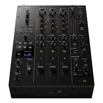 AlphaTheta DJM-V5 3-channel Professional DJ Mixer - top front